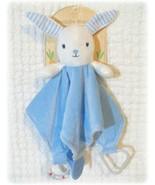 Easter NWT Modern Baby Blue Bunny Rabbit Snuggle Security Blanket Lovey ... - £14.91 GBP