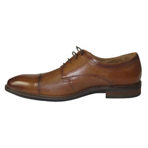 Men's Shoes Steve Madden Soft Leather upper Lace Up Navin Brandy image 5