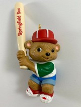 Hallmark Ornament 1993 Teddy Bear Playing Baseball Springfield Sox Bat - £14.89 GBP