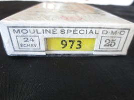 Box of 24 DMC Mouline Special 25 EMBROIDERY FLOSS #973 - Canary - Bright - $10.00
