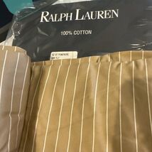 Ralph Lauren 52nd Street Camel Stripe Queen Flat Sheet New Vintage Italy... - $123.75