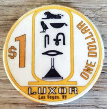 Luxor $1 Las Vegas, Nevada Gaming Poker Casino Chip Free US shipping - $7.87