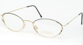 Vintage J. Morie 40108 538 Or / Vert Olive Lunettes Monture 50-19-135mm - $76.43