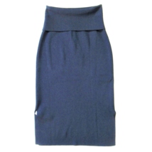 NWT MM Lafleur Harlem in Regent Blue Foldover Waist Stretch Knit Pencil Skirt +2 - £48.49 GBP