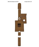 2006-2010 Mastercraft X30 Cockpit Pad Boat EVA Foam Faux Teak Deck Floor... - $650.00