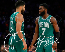 Jayson Tatum Jaylen Brown Signed 8x10 Glossy Photo Autographed RP Poster Print - £13.58 GBP