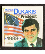 Michael Dukakis For President 1988 Square Vintage Political Pin-Back But... - $7.92