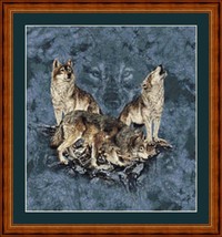 WOLF SPIRITS -  pdf cross stitch chart Original Artwork © Steven Michael Gardner - $12.00