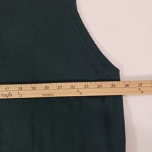Izod Men's Green Cotton V-Neck Sleeveless Vest Size 2XL Measured Chest 51" image 13