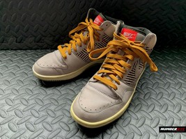 Nike Court Force High Top Sneakers Sz 9 Women Medium Gray Tan &amp; Tweed 31... - $89.09