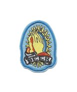 PRAYING FOR BEER IRON ON PATCH 3.5&quot; Pray Hands Worship Funny Embroidery ... - €4,29 EUR