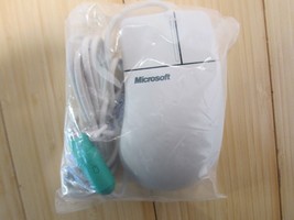 NOS Vintage 2 Button Microsoft Mouse Port Compatible PS2 Mouse 2.1A PN X... - £18.55 GBP