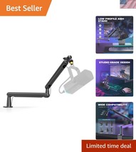 Sturdy Metal Boom Arm with Cable Management for Seamless Podcasting &amp; St... - $60.00