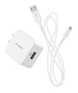 For Galaxy S10 Charger USB C Fast Charge Wall Adapter Plus 5FT Cord MOTO... - £25.10 GBP