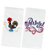 100% Cotton Embroidered Portuguese Decorative Dish Towel - Set Of 2 - $36.99