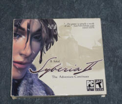 B Sokal&#39;s Syberia Ii - The Adventures Continues PC(2-Disc Set) Cd Rom Complete - £6.70 GBP