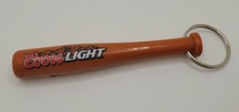 Vintage Promo Baseball Bat Keychain Bottle Opener Coors Light Advertising - £15.91 GBP