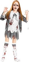 IKALI Girl&#39;s Zombie High School Student Costume - Size: 8-10 Years - £14.70 GBP