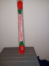 VTG Red Christmas Cover Felt Wadding Holiday Trimming Roll Tree Skirt 36... - €21,61 EUR