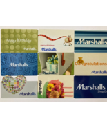 9 Marshalls Department Store Gift Card Collectible Cards Vintage Lot Set - £7.82 GBP