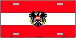 Austria Flag Metal Novelty License Plate LP-3965 - £15.06 GBP