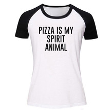 Pizza Is My Spirit Animal Funny T-shirt Men Womens Humour Graphic Tee Slogan Top - £14.11 GBP