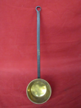 Vintage Long Handled Brass Fireplace Dipper Ladle #3 - £23.64 GBP