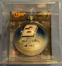 Rusty Wallace #2 Glass Christmas Ball Ornament * Nascar * New Old Stock - £9.17 GBP