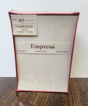 Vintage Renner Davie Fabrique Fabric Cover Empress Vellum Finish Ephemer... - £25.95 GBP