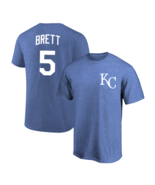 George Brett T-Shirt Kansas City Royals KC Soft Jersey #5 (S-2XL) HOF MLB - $372.19 MXN