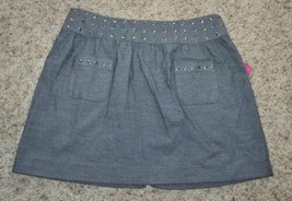 Womens Mini Skirt Jr Girls Candies Britney Studded Gray Ponte $48 NEW-size 5 - £15.82 GBP