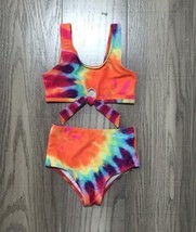 NEW Boutique Tie Dye Girls Bikini Swimsuit Bathing Suit - £6.70 GBP