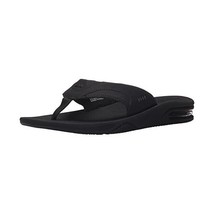 Reef Men&#39;s Fanning Sandals, Black (All Black), 12 UK  - $118.00