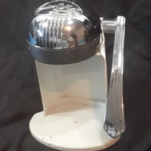 Juice O Mat Vintage Art Deco 1940s Hand Operated Juicer Silver Chrome Wh... - $32.68