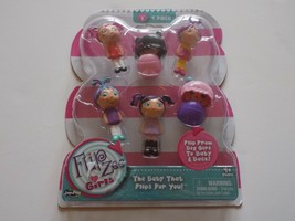 New Set Flip Zee Girls Mini Doll Figures PVC Big Girl to Baby 4 Pack Series 1 - £9.43 GBP