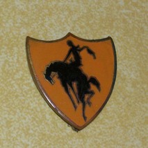 1920s Bb&amp;B Bronze Pin Cowboy Battalion Bronco Horse Army Rotc Oklahoma State Osu - £129.67 GBP