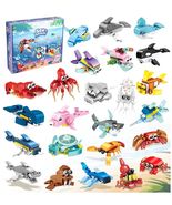 Sea Animals Kids Building Blocks Party Favors 24 Pack M88 - $298.59 MXN