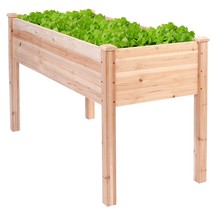 Solid Wood Cedar 30-inch High Raised Garden Bed Planter Box - £167.12 GBP