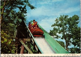 The Flume of the Hoo-Hoo Six Flags Mid-America Postcard PC295 - £3.98 GBP