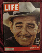 RARE LIFE Magazine January 13 1961 Clark Gable The Misfits Riviera Fashions - £10.39 GBP