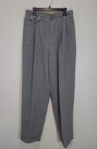 VTG 90s Lauren Ralph Lauren 8 Worsted Wool Pleated Cuffed Trouser Pants USA - £22.68 GBP