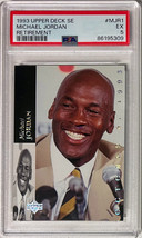 Michael Jordan 1993-94 Upper Deck SE Retirement Card #MJR1- PSA Graded 5 EX (Chi - £23.66 GBP