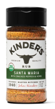 Kinder's Organic Santa Maria Rub (Cracked Pepper and Herbs), USDA Organic -2 Pac - $18.80
