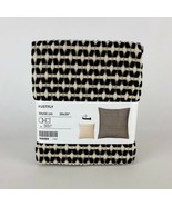 IKEA Kustfly Cushion Cover Beige/Black  20x20&quot; Textured New 305.022.60 - £21.65 GBP