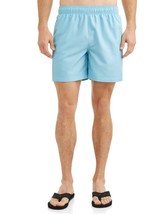 George Men&#39;s Swim Trunks Shorts Size 4XL 52-54 Turquoise 6&quot; Inseam Above Knee - £11.27 GBP