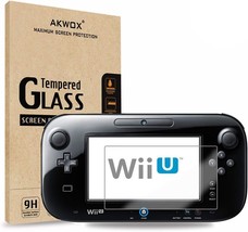 (Pack of 2) Tempered Glass Screen Protector for Nintendo Wii U, Akwox [0.3mm - £15.80 GBP