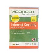 Webroot Internet Security with Antivirus 3 Devices PC Mac and Mobile New... - €12,78 EUR