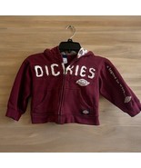 Vintage Kids Burgundy Dickies Hooded Sweatshirt Small Boys Size 4 - €13,07 EUR