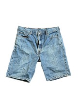 Levis 505 Mens Shorts Blue 40 Cotton 5 Pocket Denim Jeans Light Wash - £22.53 GBP