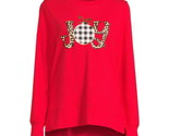 Women&#39;s Christmas Joy Long Sleeve Top, Winter Hacci Knit Sweater  Size X... - $19.79